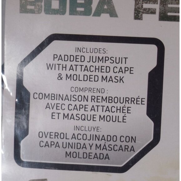 Star Wars The Book Of Boba Fett Mens Costume Padded Jumpsuit Attached Cape 32-34 - Picture 4 of 7